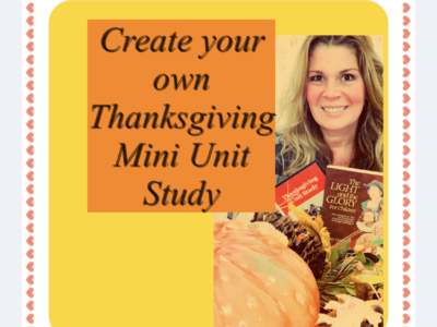How To Do A Thanksgiving Mini Unit Study